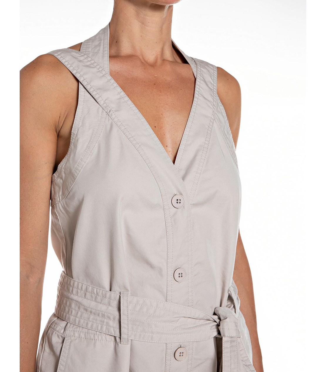 コットンツイルビスチェサロペット 詳細画像 グレージュ 3